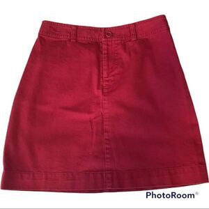 The Gap retro cut red skirt 0